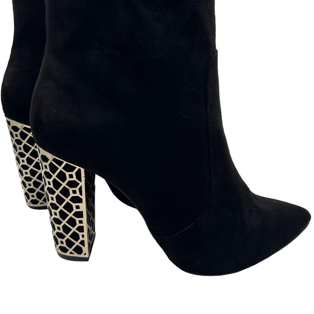 Black non- suede booties